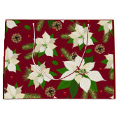 Poinsettias Große Geschenktüte (Vorderseite)
