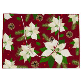 Poinsettias Große Geschenktüte (Rückseite)