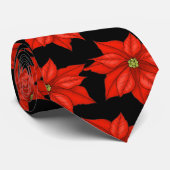 Poinsettias, Krawatte für Männer (Gerollt)