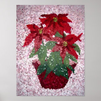 Poinsettias kristallisiert poster