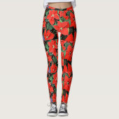 Poinsettias Leggings (Vorderseite)