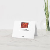 Poinsettias, mehrsprachige Weihnachtskarte Feiertagskarte (Rückseite)