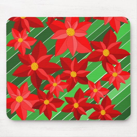 Poinsettias Mousepad (Vorne)
