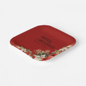 Poinsettias Pappteller (Gewinkelt)