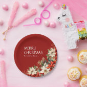 Poinsettias Pappteller (Party)