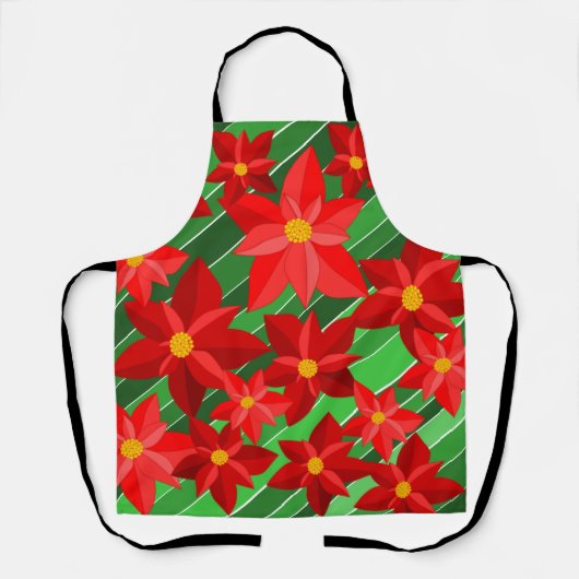 Poinsettias Schürze (Vorderseite)