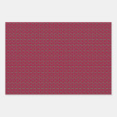 Poinsettias, Stipples, Birdies - Geschenkpapier Set (Vorderseite 2)