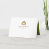 Poinsettias und ein Eiskalter Bär Weihnachten (Rückseite)