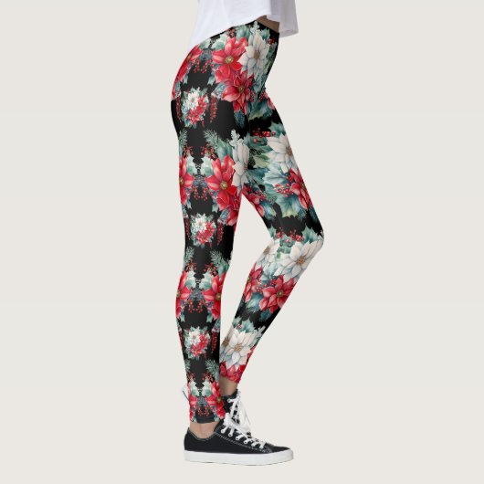 Poinsettias und Leggings Holly Berries - Hübsch (Rechts)