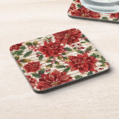 Poinsettias und Music Untersetzer (Linke Seite)