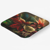 Poinsettias Weihnachtsfeiertag Pappteller (Gewinkelt)