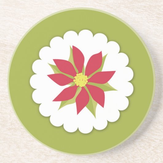 Poinsettias Weihnachtsweihnachtsfeiertage Unterset Untersetzer (Vorne)