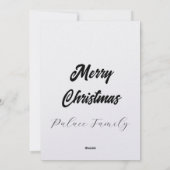 Poinsettias Winter Shelter Feiertagskarte (Rückseite)