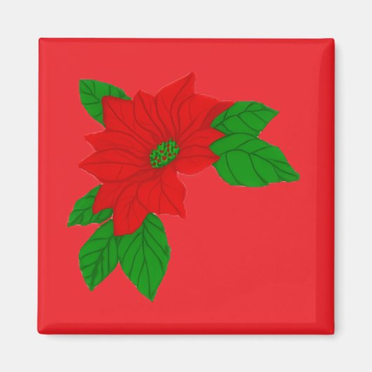Poinsettie Magnet (Vorne)