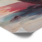 Poinsettien in einer braunen Vase Poster (Ecke)