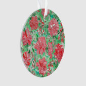 Poinsettien-Schmuck Ornament (Vorderseite)
