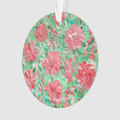 Poinsettien-Schmuck Ornament (Vorderseite)