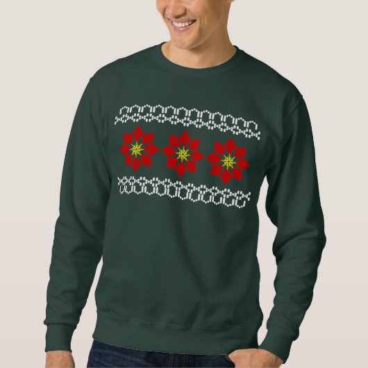 Poinsettien Sweatshirt (Vorderseite)