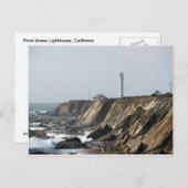 Point Arena Lighthouse, Kalifornien Postkarte (Vorne/Hinten)