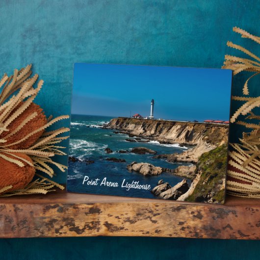 Point Arena Lighthouse Landschaftlich Tabletop Pla Fotoplatte (Seite)