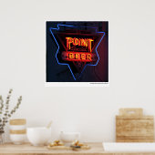 Point Beer Print Poster (Küche)