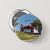 Point Betsie Leuchtturm-Taste Button (Vorne & Hinten)