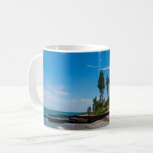 Point Betsie Light Coffee Tasse (Vorderseite Links)