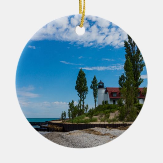 Point Betsie Light Keramikornament (Vorne)