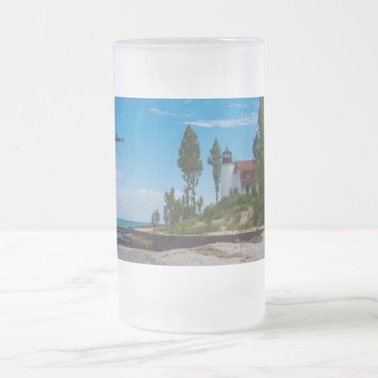 Point Betsie Light Mattierte Tasse (Mittel)
