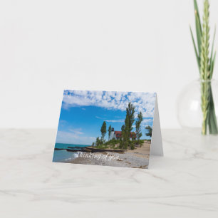 Point Betsie Light Thinking Karte