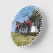 Point Betsie Lighthouse clock Runde Wanduhr (Winkel)