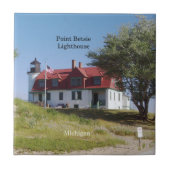 Point Betsie Lighthouse Fliesen (Vorderseite)