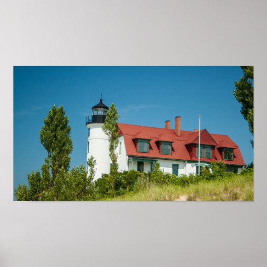 Point Betsie Lighthouse, Frankfort, Michigan Poster (Vorne)