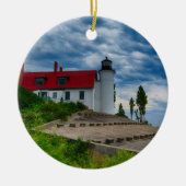 Point Betsie Lighthouse Keramik Ornament (Vorne)