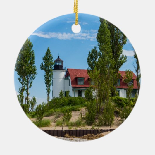 Point Betsie Lighthouse Keramikornament (Hinten)