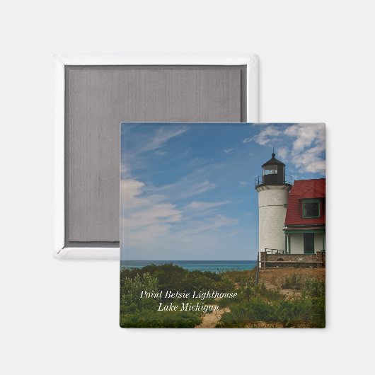 Point Betsie Lighthouse Magnet (Vorderseite/Rückseite)