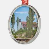 Point Betsie Lighthouse Ornament Aus Metall (Links)