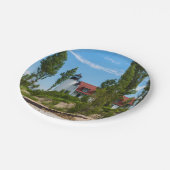 Point Betsie Lighthouse Pappteller (Schrägansicht)