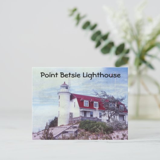 Point Betsie Lighthouse Postcard Postkarte (Stehend Vorderseite)