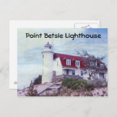 Point Betsie Lighthouse Postcard Postkarte (Vorne/Hinten)