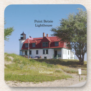 Point Betsie Lighthouse Set mit 6 Untersetzer aus