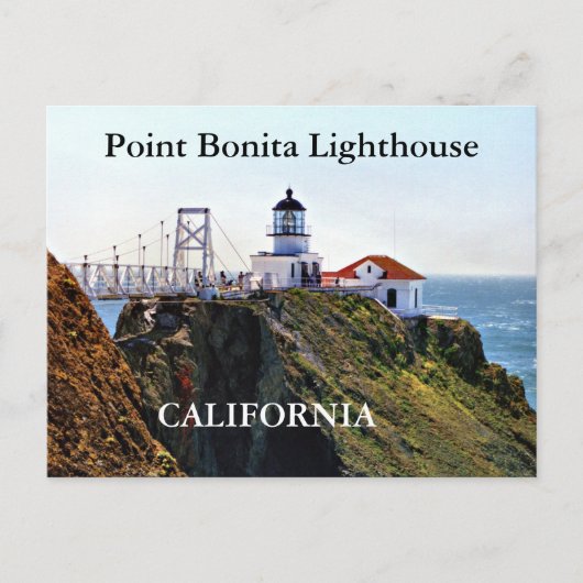 Point Bonita Lighthouse, California Postcard Postkarte (Vorderseite)
