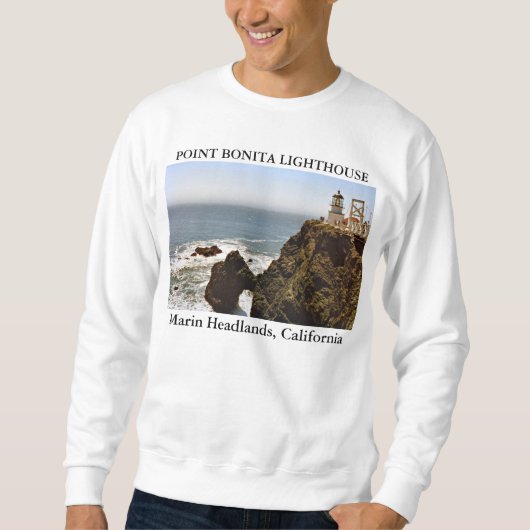 Point Bonita Lighthouse, Kalifornien Sweatshirt (Vorderseite)