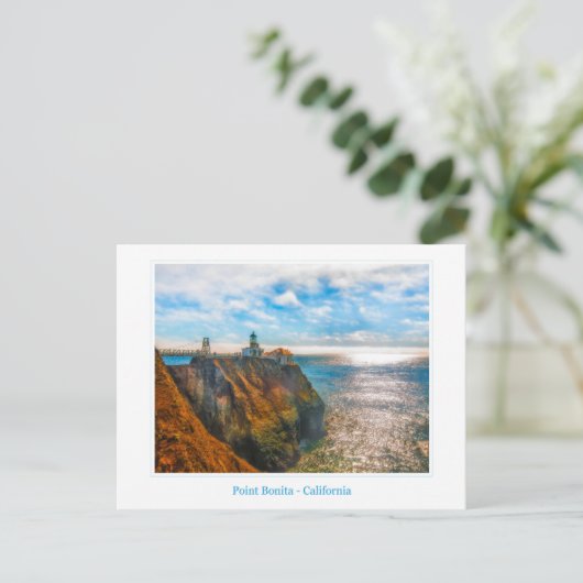 Point Bonita Lighthouse Postcard Postkarte (Stehend Vorderseite)