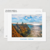 Point Bonita Lighthouse Postcard Postkarte (Vorne/Hinten)
