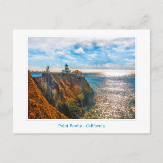 Point Bonita Lighthouse Postcard Postkarte (Vorderseite)
