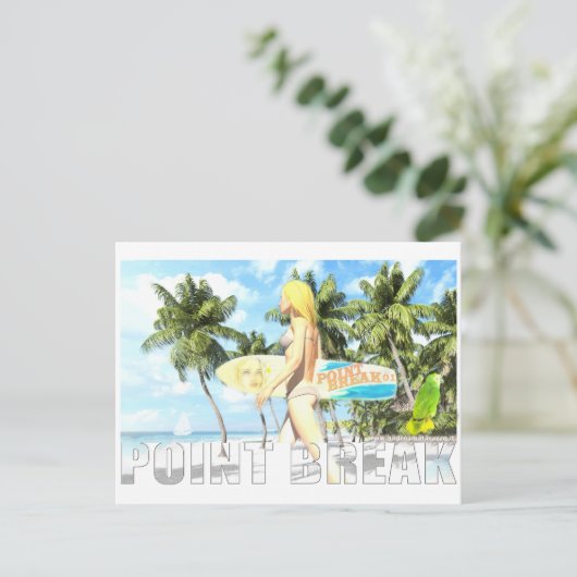 Point Break 01 Postkarte (Stehend Vorderseite)