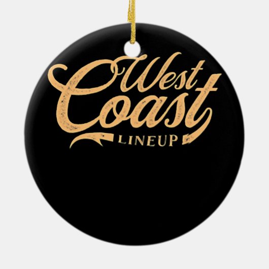 Point Buchon Bull Gopher Funny Fishing Keramik Ornament (Hinten)