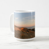 Point Cabrillo Lighthouse Sunset Mendocino Foto Kaffeetasse (Vorderseite Links)