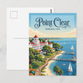 Point Clear Alabama Postkarte (Vorne/Hinten)